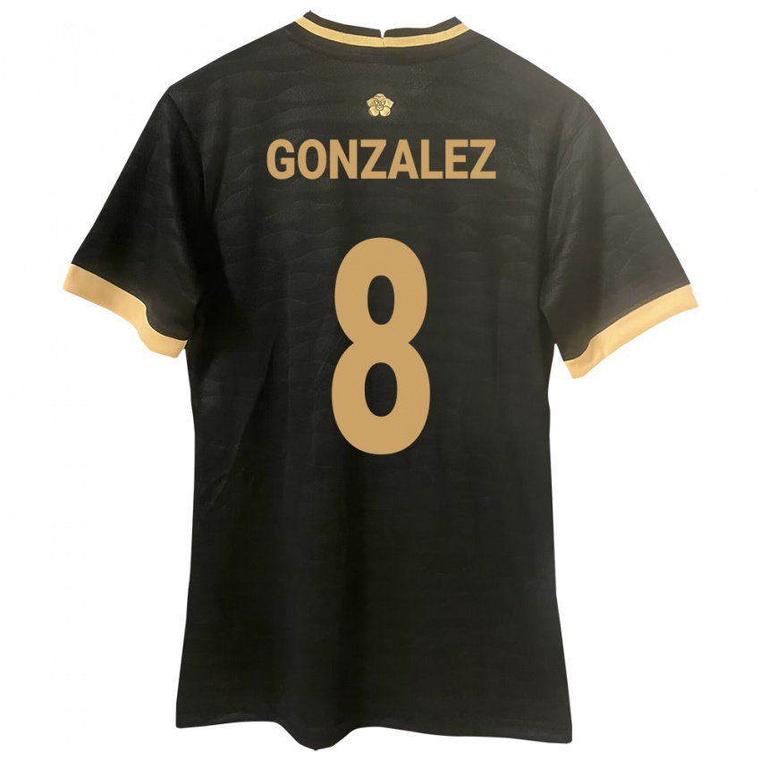 Niño Camiseta Panamá Schiandra González #8 Negro 2ª Equipación 24-26 La Camisa