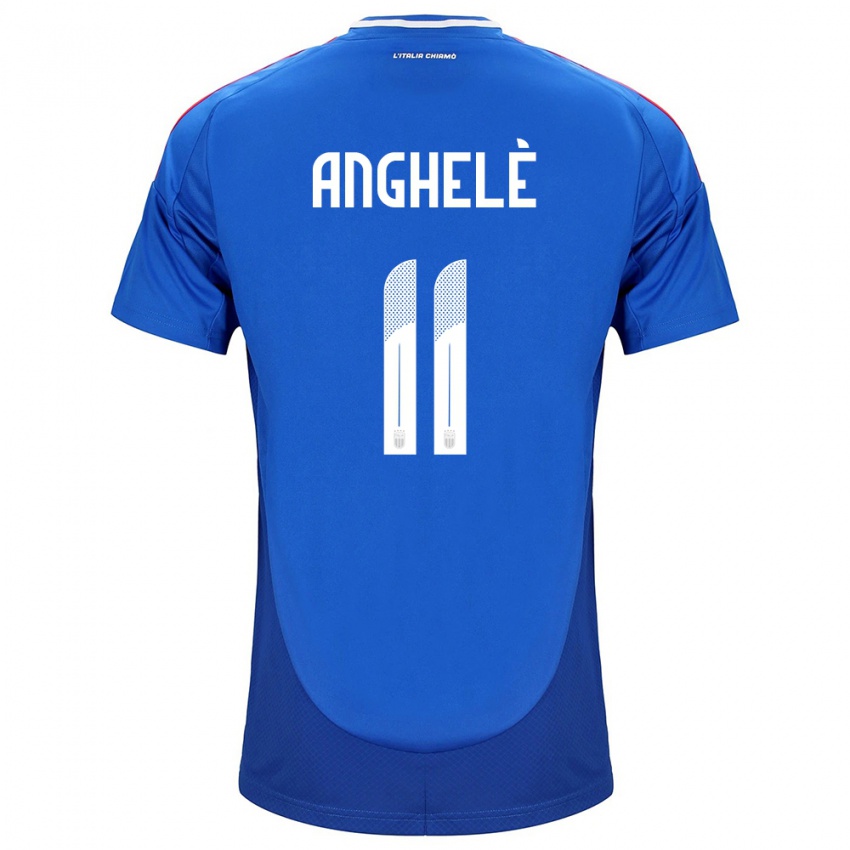 Hombre Camiseta Italia Lorenzo Anghelè #11 Azul 1ª Equipación 24-26 La Camisa