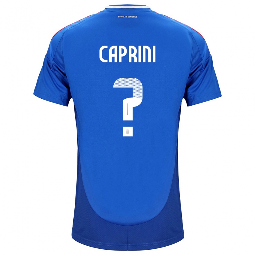 Hombre Camiseta Italia Maat Daniel Caprini #0 Azul 1ª Equipación 24-26 La Camisa