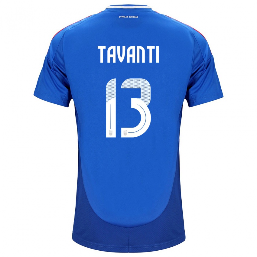 Hombre Camiseta Italia Samuele Tavanti #13 Azul 1ª Equipación 24-26 La Camisa