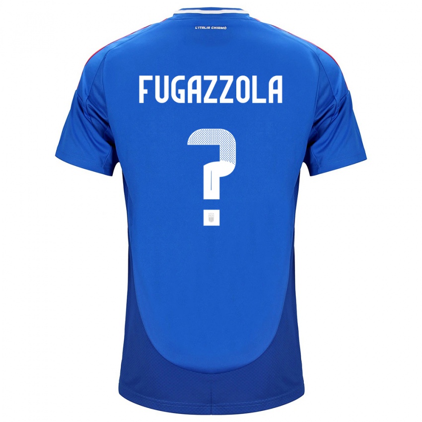 Hombre Camiseta Italia Marcello Fugazzola #0 Azul 1ª Equipación 24-26 La Camisa