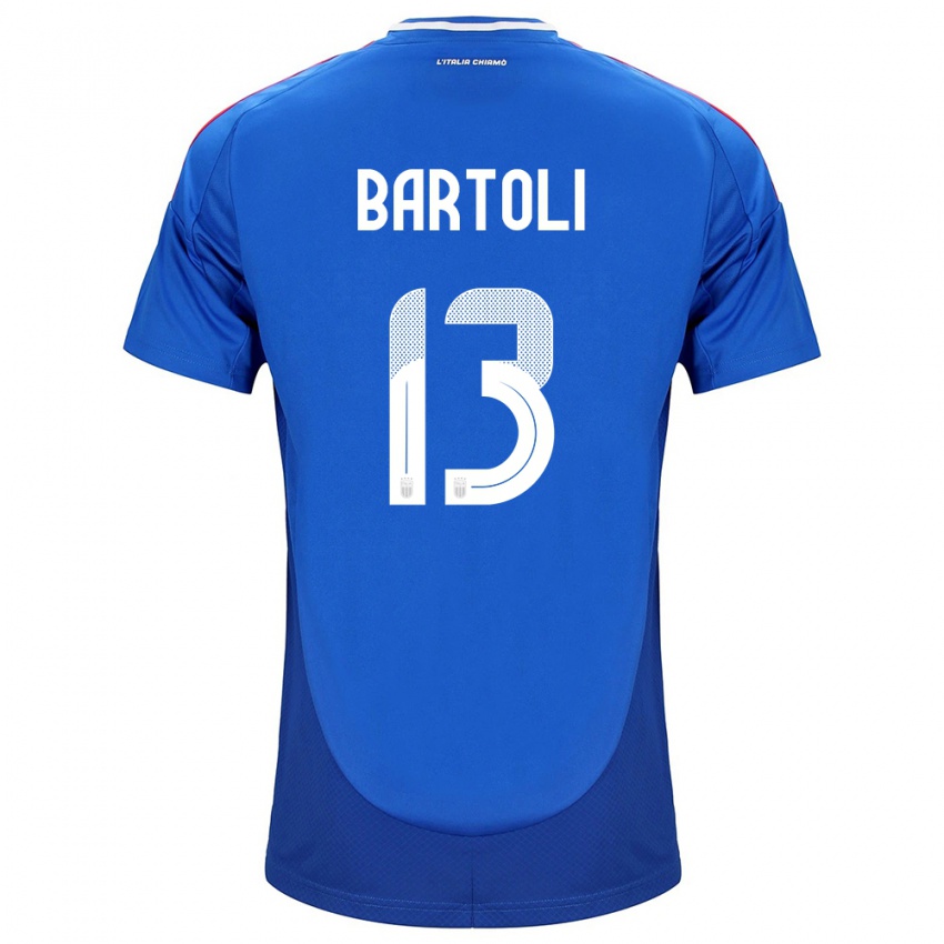 Hombre Camiseta Italia Elisa Bartoli #13 Azul 1ª Equipación 24-26 La Camisa