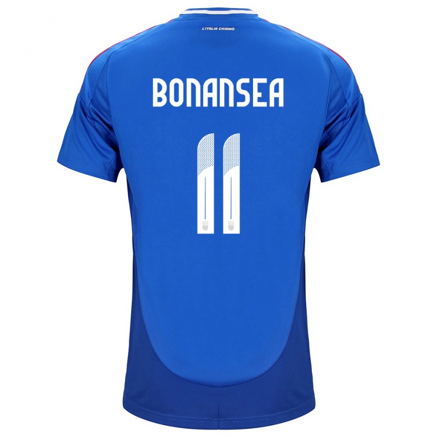 Hombre Camiseta Italia Barbara Bonansea #11 Azul 1ª Equipación 24-26 La Camisa