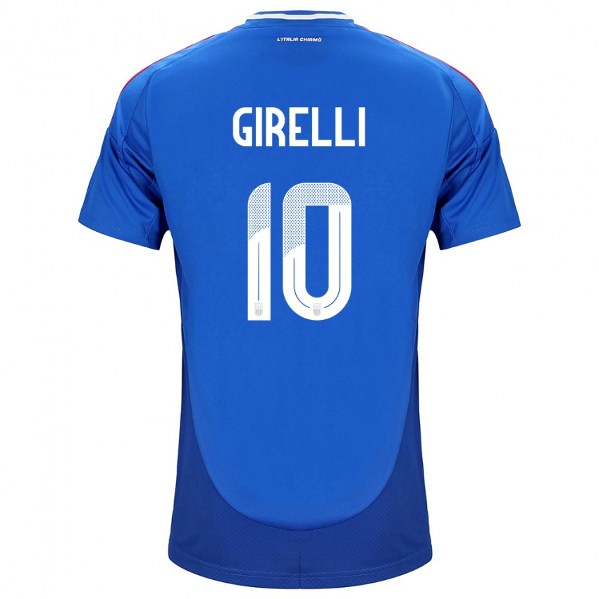 Hombre Camiseta Italia Cristiana Girelli #10 Azul 1ª Equipación 24-26 La Camisa