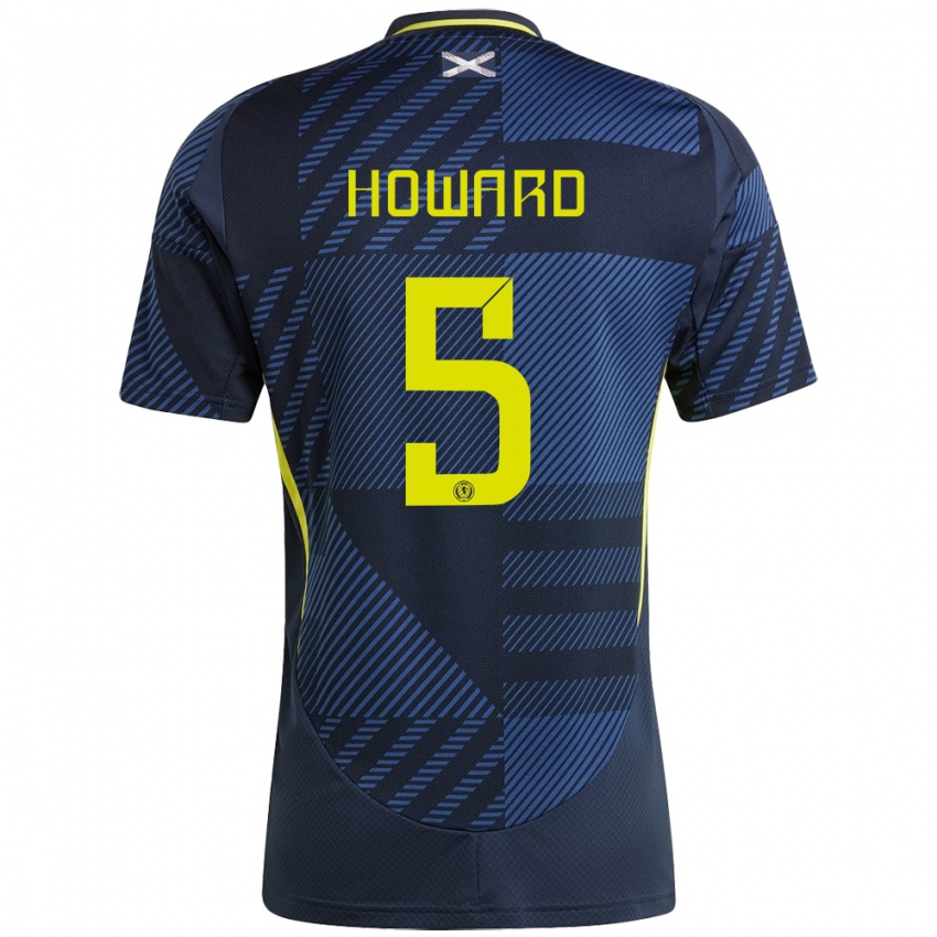 Hombre Camiseta Escocia Sophie Howard #5 Azul Oscuro 1ª Equipación 24-26 La Camisa