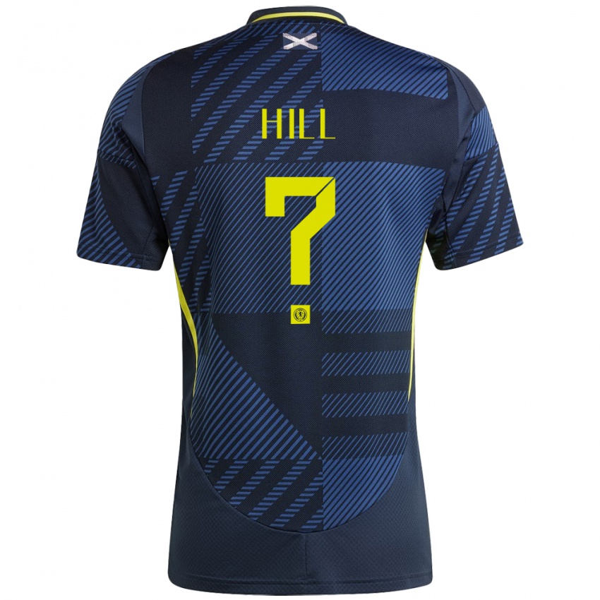 Hombre Camiseta Escocia Kathryn Hill #0 Azul Oscuro 1ª Equipación 24-26 La Camisa