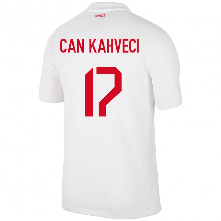 Hombre Camiseta Turquía İrfan Can Kahveci #17 Blanco 1ª Equipación 24-26 La Camisa