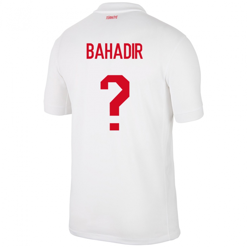 Hombre Camiseta Turquía Arda Bahadir #0 Blanco 1ª Equipación 24-26 La Camisa