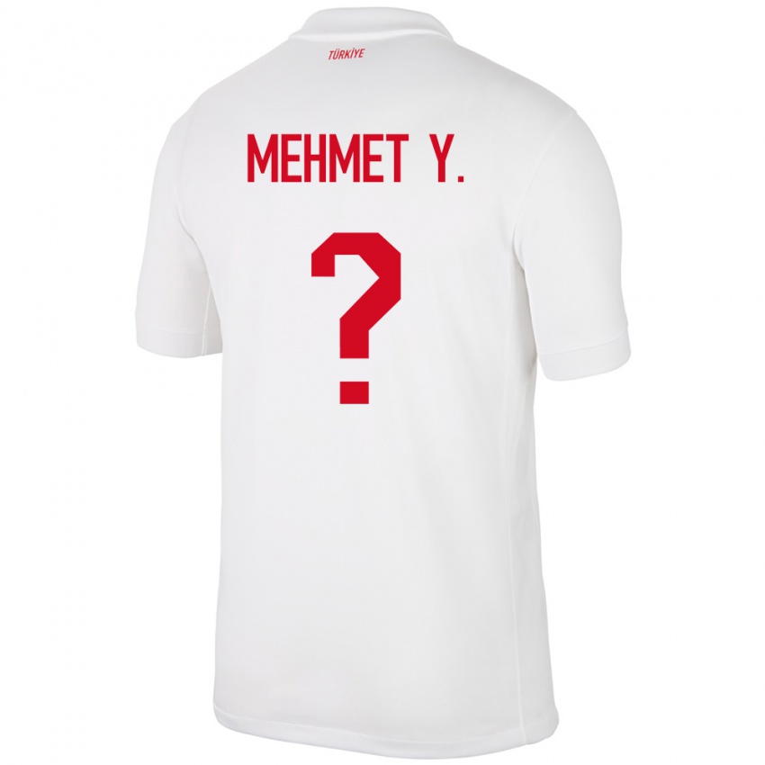 Hombre Camiseta Turquía Mehmet Yildirim #0 Blanco 1ª Equipación 24-26 La Camisa