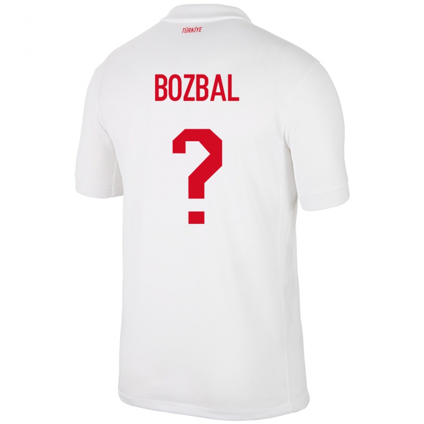 Hombre Camiseta Turquía Birsen Bozbal #0 Blanco 1ª Equipación 24-26 La Camisa