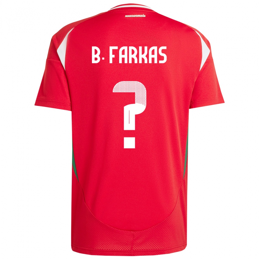 Hombre Camiseta Hungría Bendegúz Farkas #0 Rojo 1ª Equipación 24-26 La Camisa