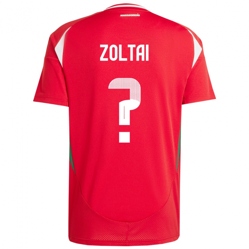 Hombre Camiseta Hungría Levente Zoltai #0 Rojo 1ª Equipación 24-26 La Camisa