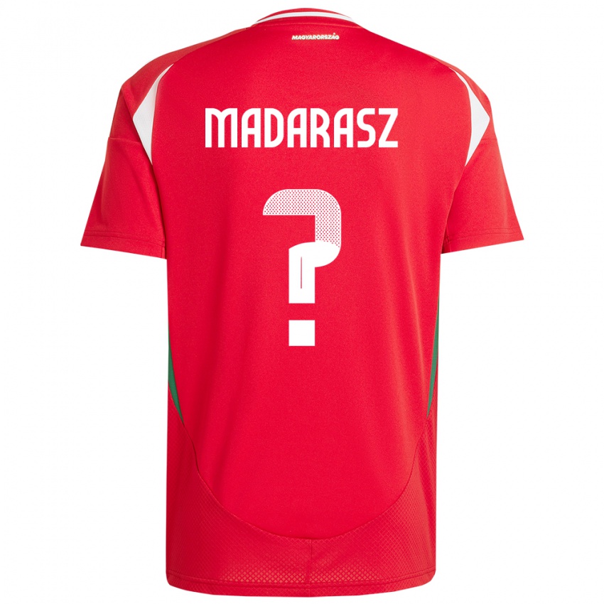 Hombre Camiseta Hungría Ádám Madarász #0 Rojo 1ª Equipación 24-26 La Camisa