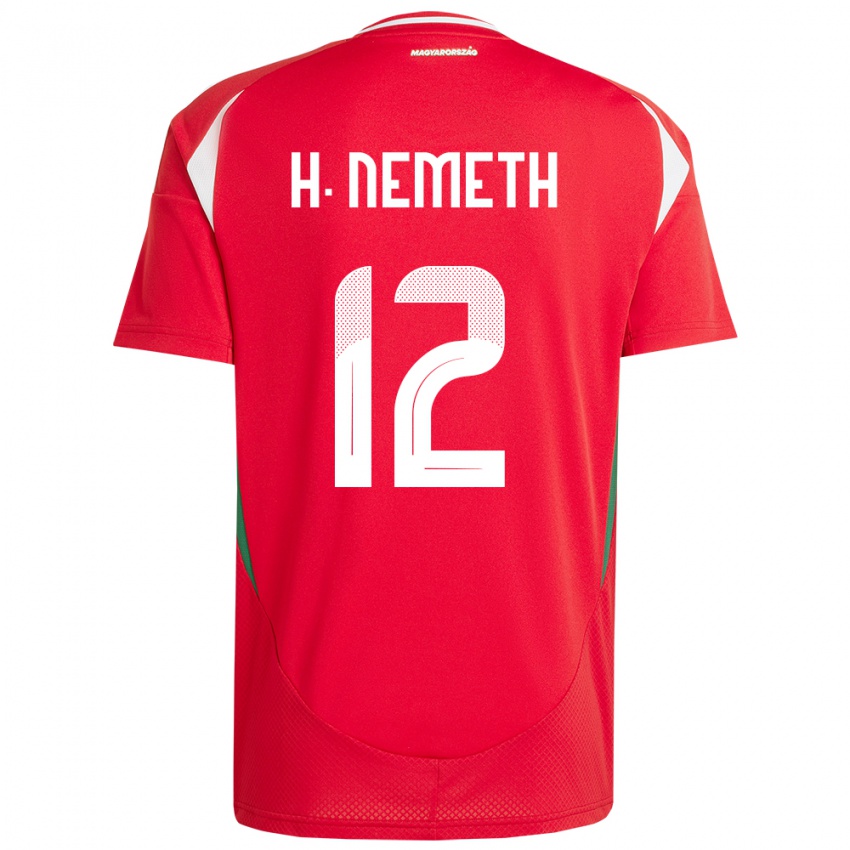 Hombre Camiseta Hungría Hanna Németh #12 Rojo 1ª Equipación 24-26 La Camisa