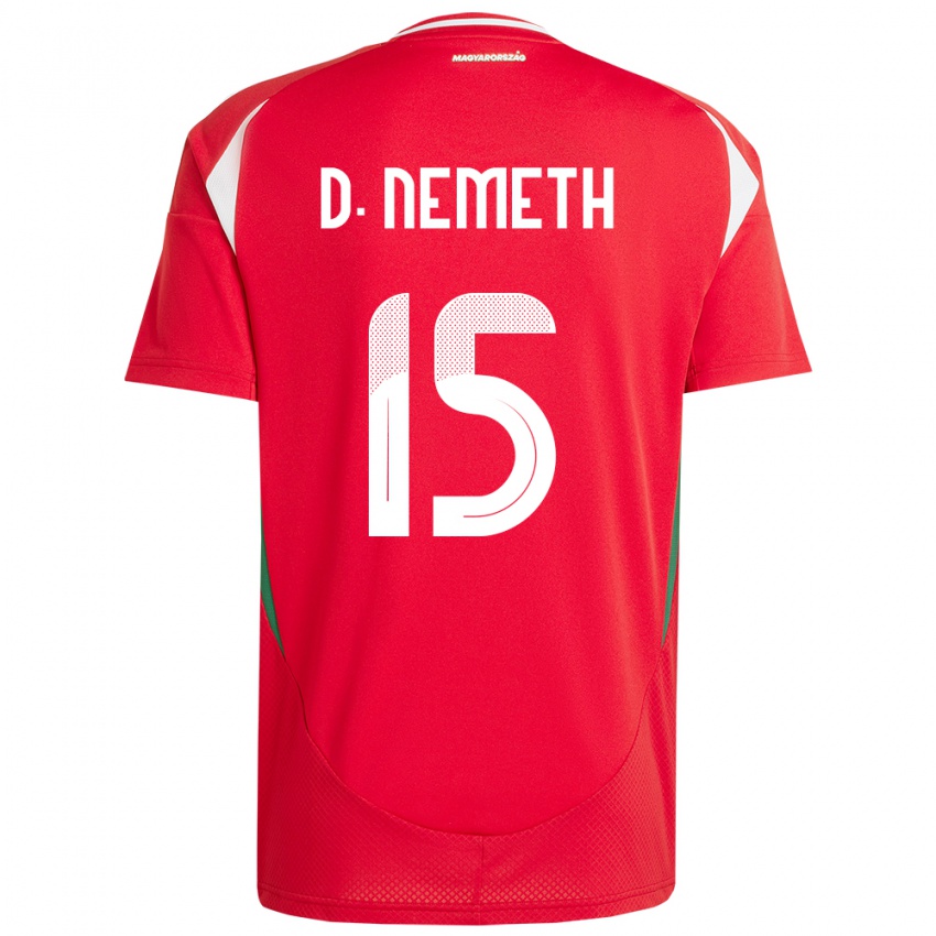 Hombre Camiseta Hungría Diana Németh #15 Rojo 1ª Equipación 24-26 La Camisa