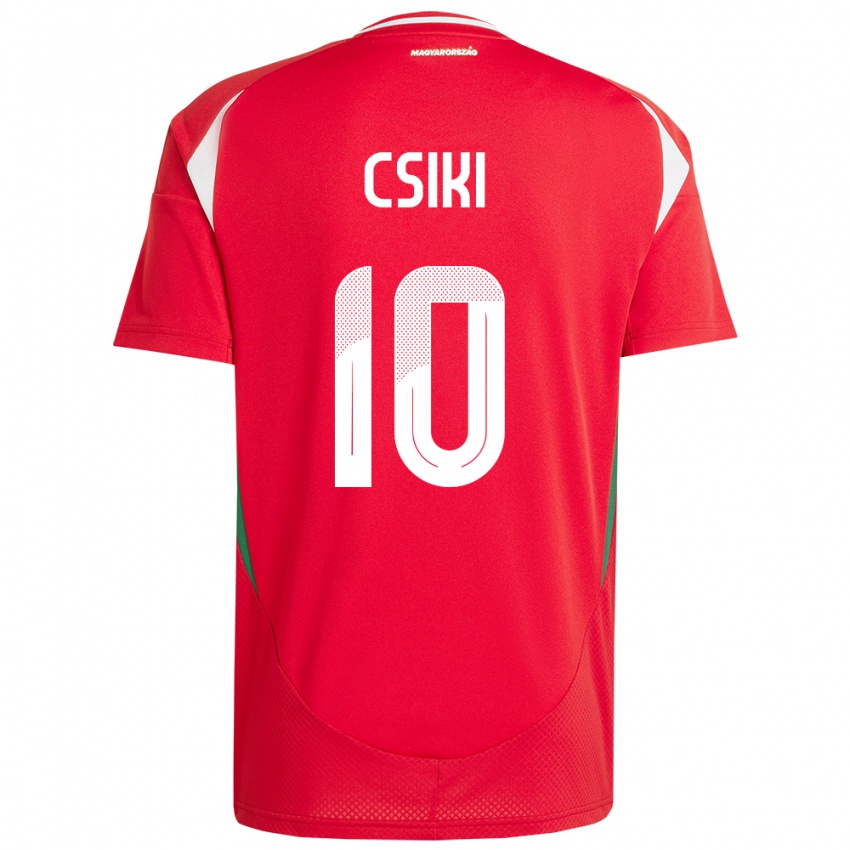 Hombre Camiseta Hungría Anna Csiki #10 Rojo 1ª Equipación 24-26 La Camisa