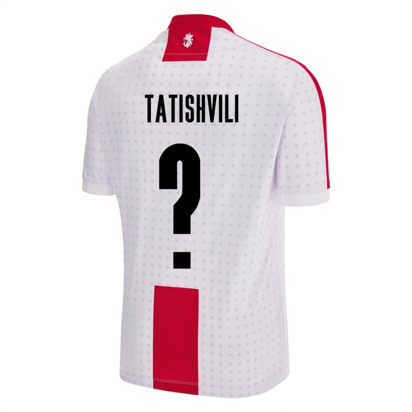 Hombre Camiseta Georgia Sandro Tatishvili #0 Blanco 1ª Equipación 24-26 La Camisa