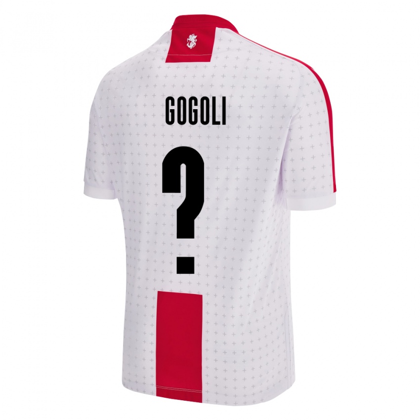 Hombre Camiseta Georgia Dachi Gogoli #0 Blanco 1ª Equipación 24-26 La Camisa