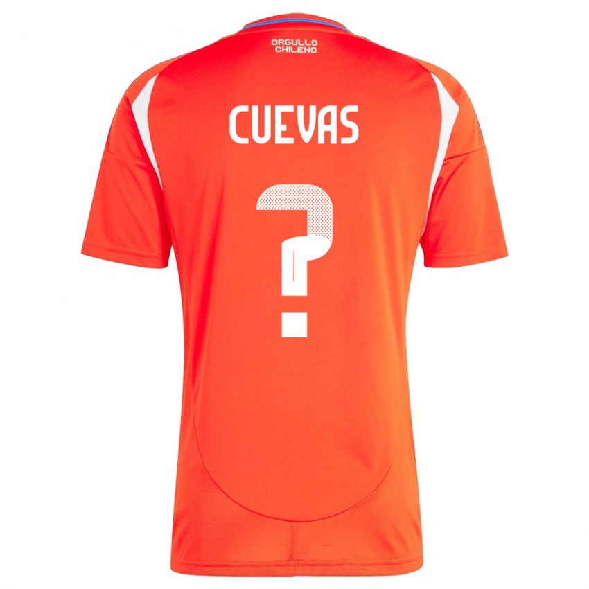 Hombre Camiseta Chile Yastin Cuevas #0 Rojo 1ª Equipación 24-26 La Camisa