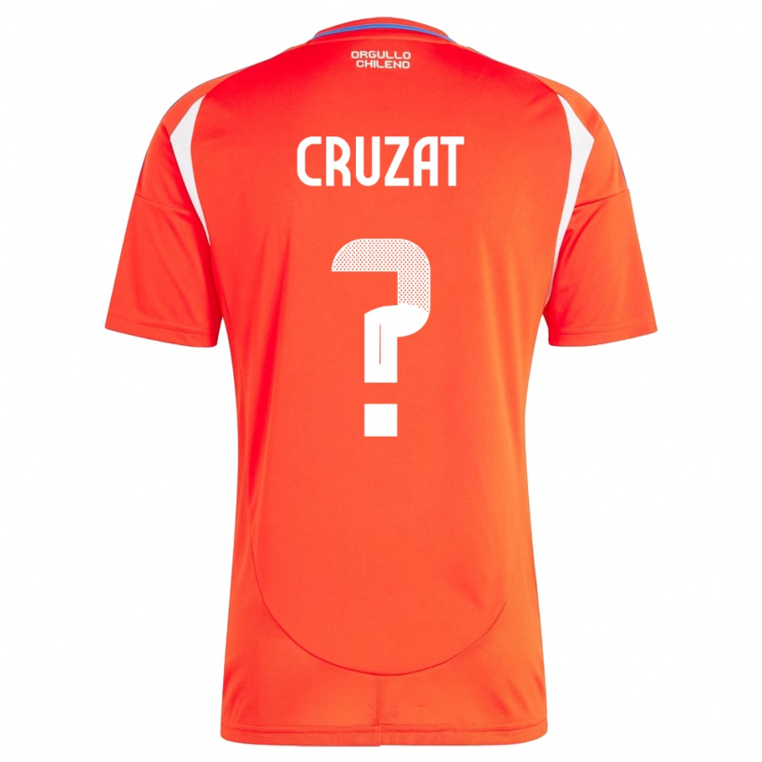 Hombre Camiseta Chile Ignacio Cruzat #0 Rojo 1ª Equipación 24-26 La Camisa