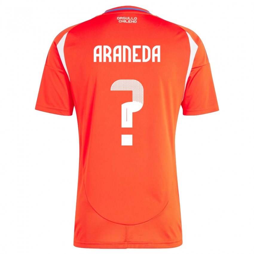 Hombre Camiseta Chile Arantxa Araneda #0 Rojo 1ª Equipación 24-26 La Camisa