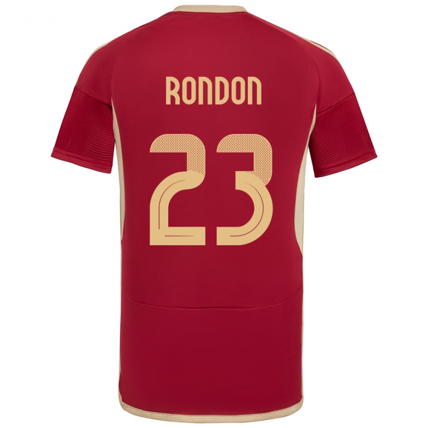 Hombre Camiseta Venezuela Salomón Rondón #23 Borgoña 1ª Equipación 24-26 La Camisa