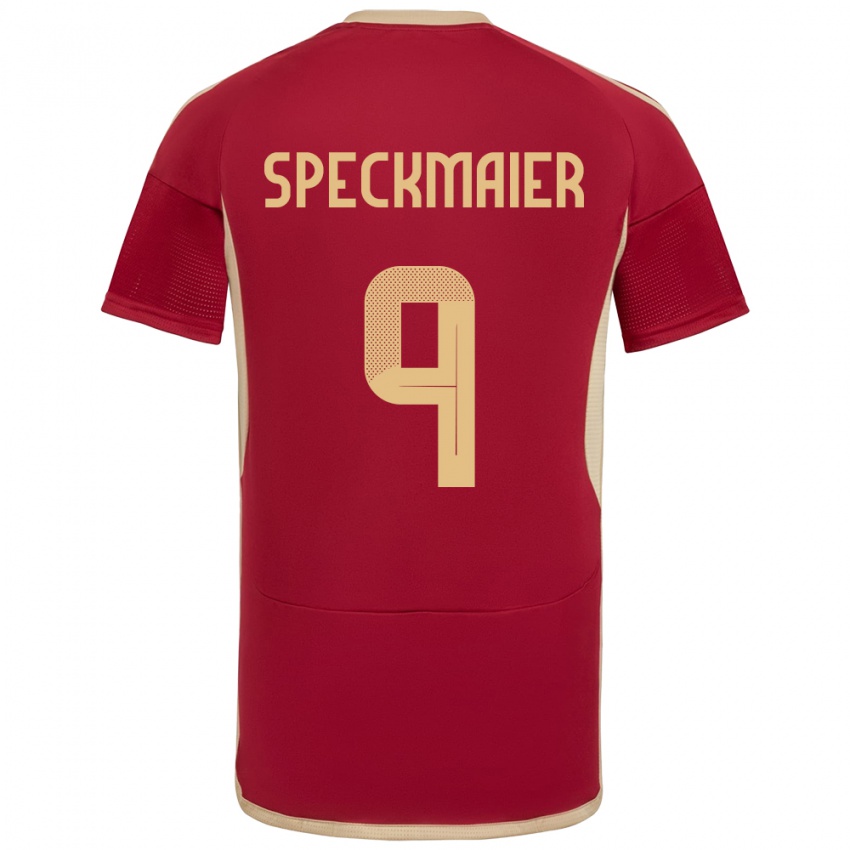 Hombre Camiseta Venezuela Mariana Speckmaier #9 Borgoña 1ª Equipación 24-26 La Camisa