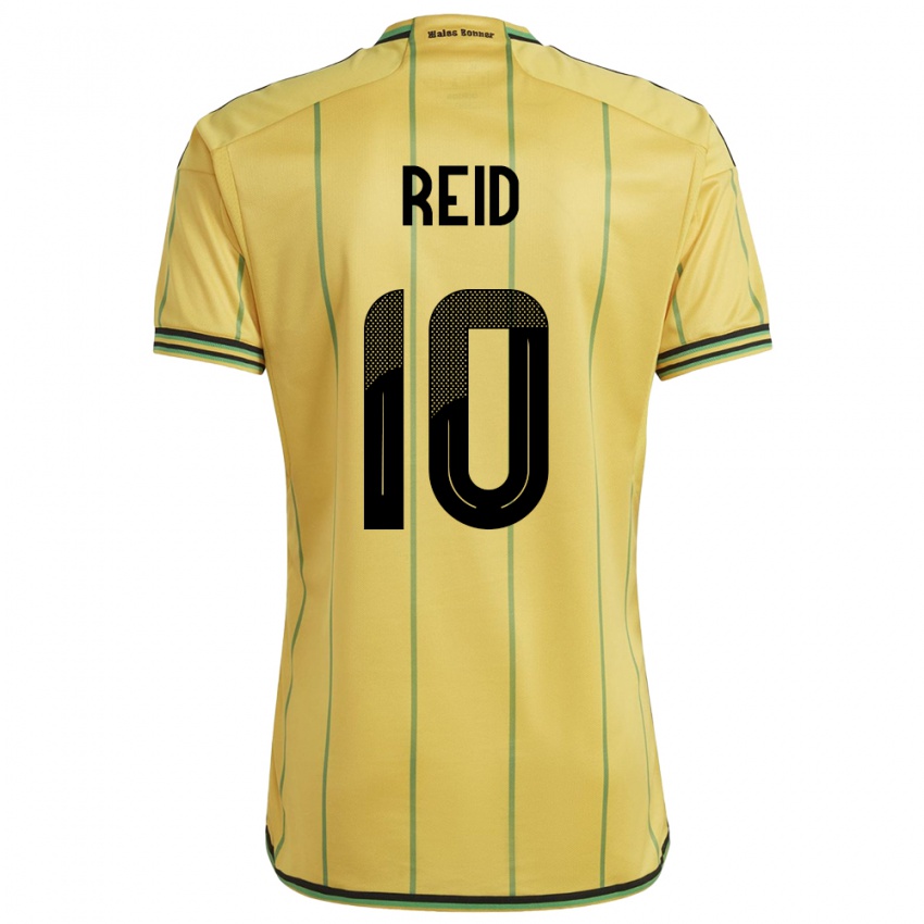 Hombre Camiseta Jamaica Bobby De Cordova-Reid #10 Amarillo 1ª Equipación 24-26 La Camisa