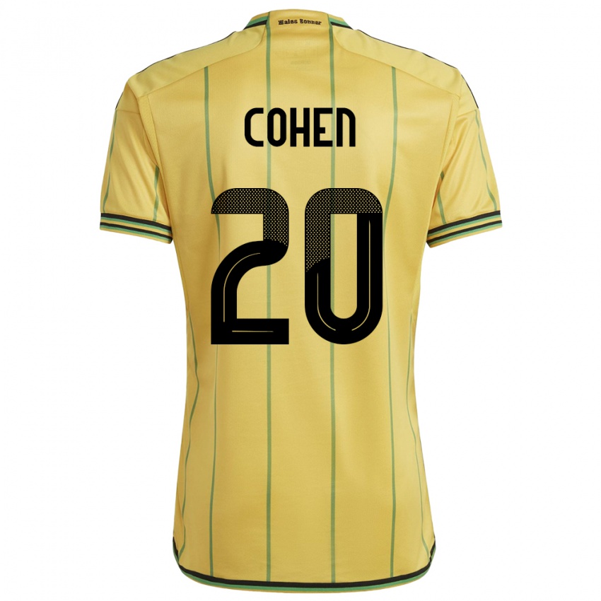 Hombre Camiseta Jamaica Dunsting Cohen #20 Amarillo 1ª Equipación 24-26 La Camisa