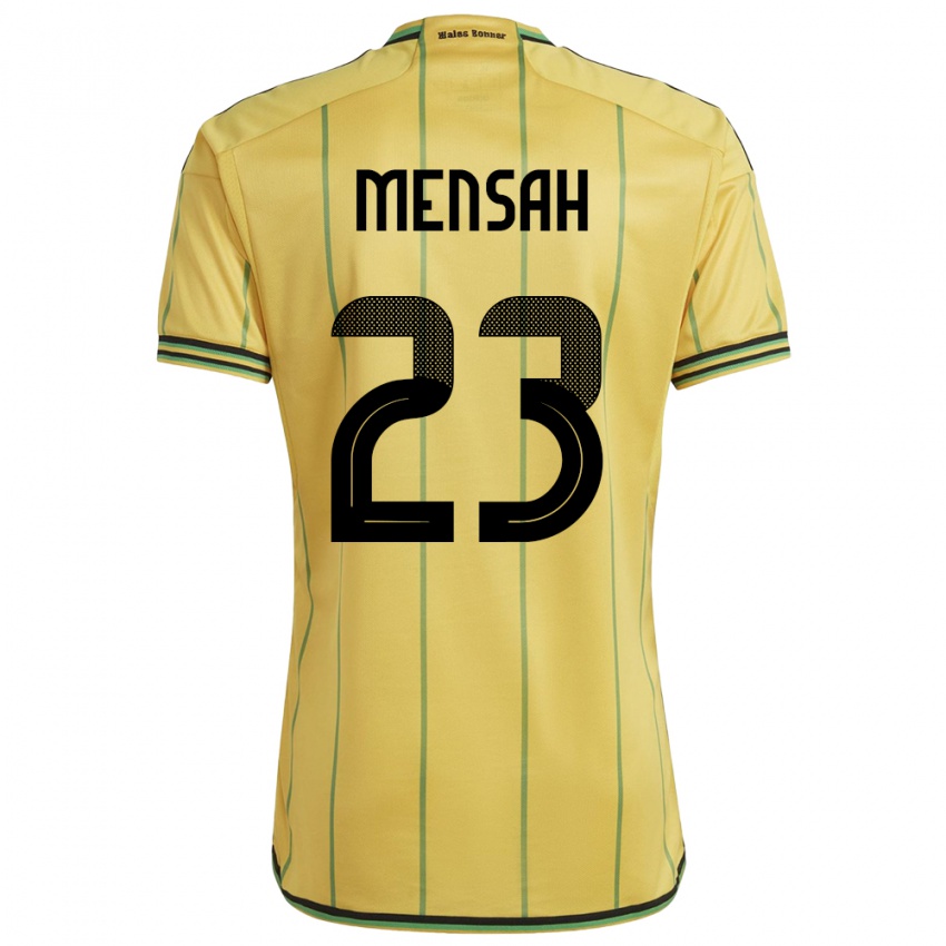 Hombre Camiseta Jamaica Serena Mensah #23 Amarillo 1ª Equipación 24-26 La Camisa