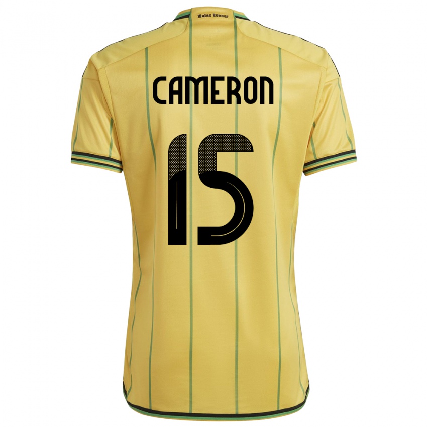 Hombre Camiseta Jamaica Tiffany Cameron #15 Amarillo 1ª Equipación 24-26 La Camisa