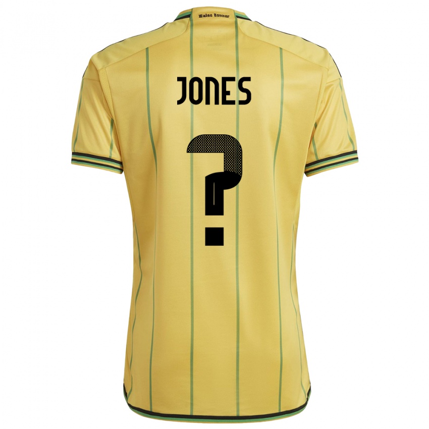 Hombre Camiseta Jamaica Rachel Jones #0 Amarillo 1ª Equipación 24-26 La Camisa