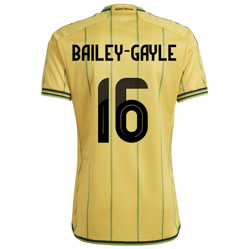 Hombre Camiseta Jamaica Paige Bailey-Gayle #16 Amarillo 1ª Equipación 24-26 La Camisa