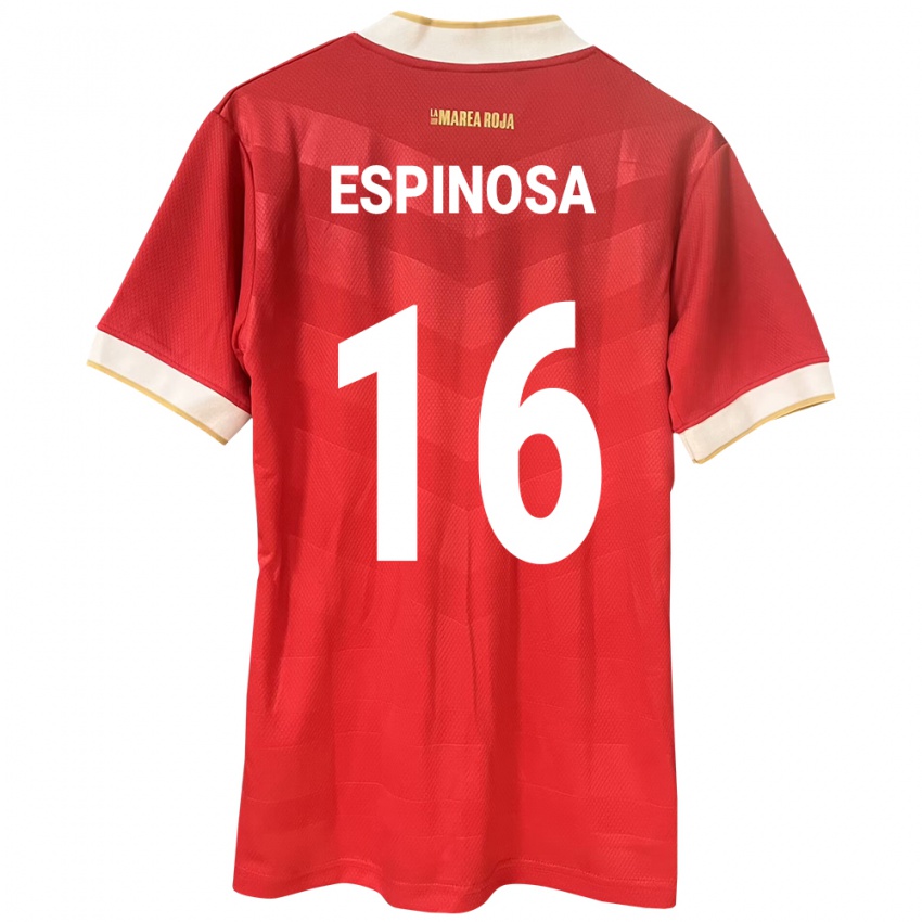 Hombre Camiseta Panamá Rebeca Espinosa #16 Rojo 1ª Equipación 24-26 La Camisa