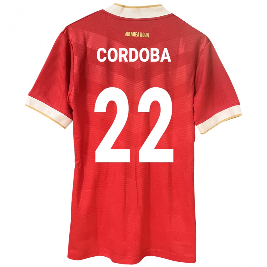 Hombre Camiseta Panamá Farissa Córdoba #22 Rojo 1ª Equipación 24-26 La Camisa