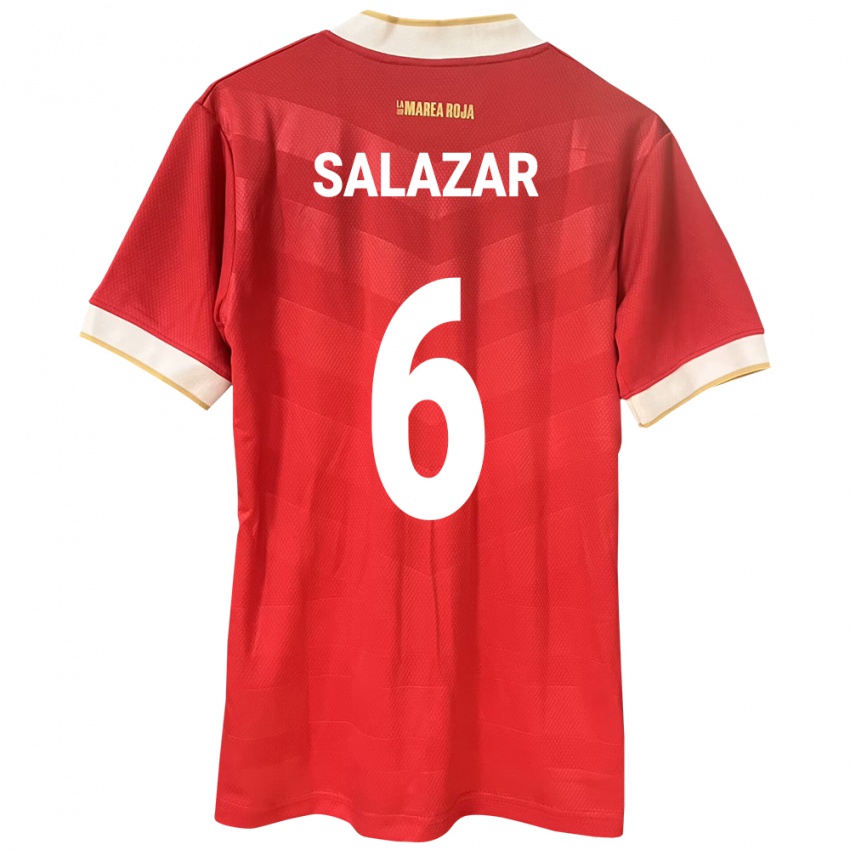 Hombre Camiseta Panamá Deysiré Salazar #6 Rojo 1ª Equipación 24-26 La Camisa