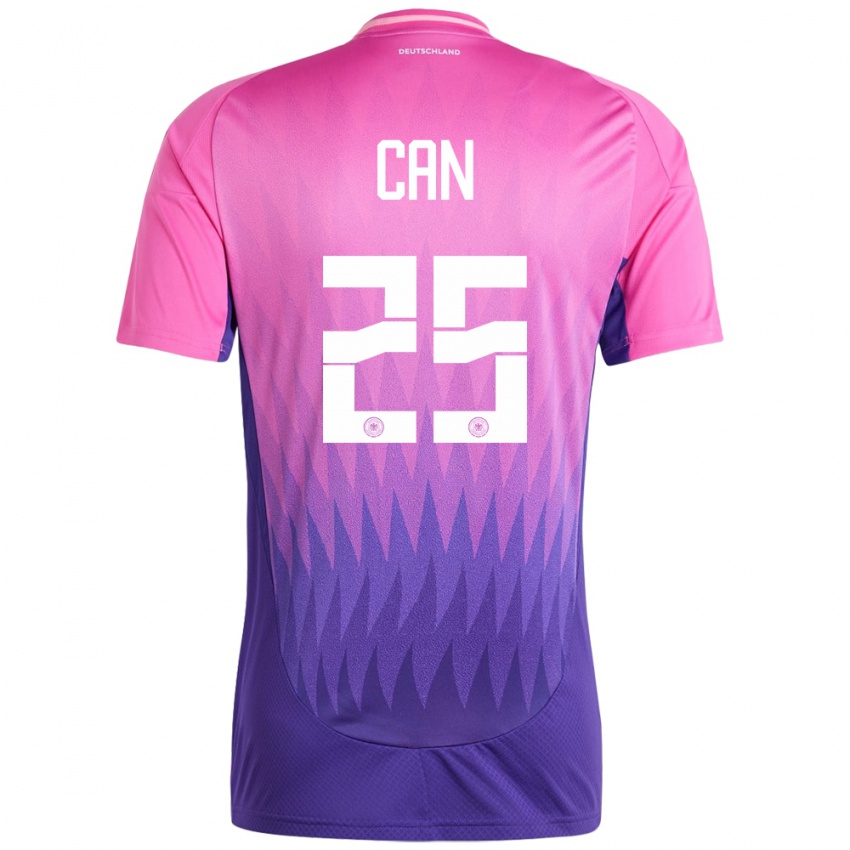 Hombre Camiseta Alemania Emre Can #25 Rosado Morado 2ª Equipación 24-26 La Camisa