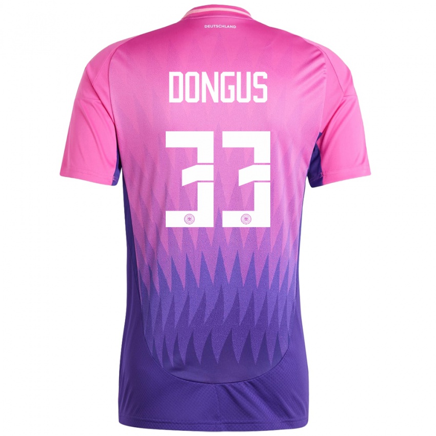 Hombre Camiseta Alemania Fabienne Dongus #33 Rosado Morado 2ª Equipación 24-26 La Camisa