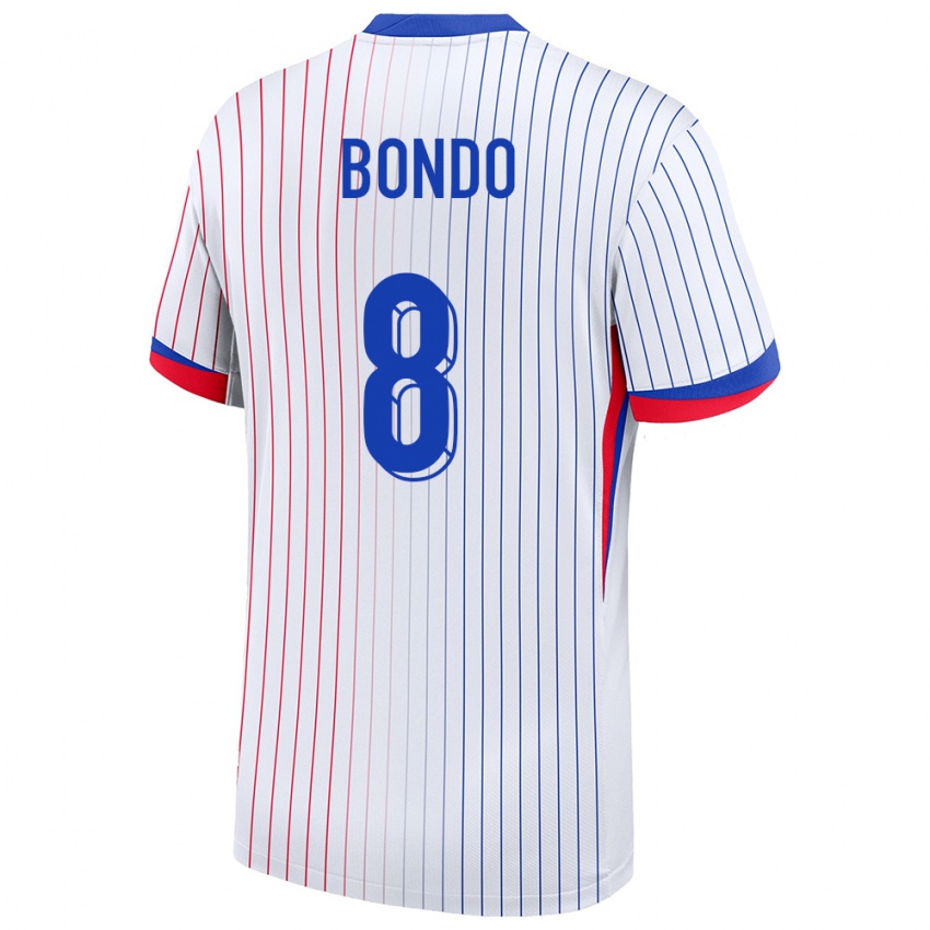 Hombre Camiseta Francia Warren Bondo #8 Blanco 2ª Equipación 24-26 La Camisa