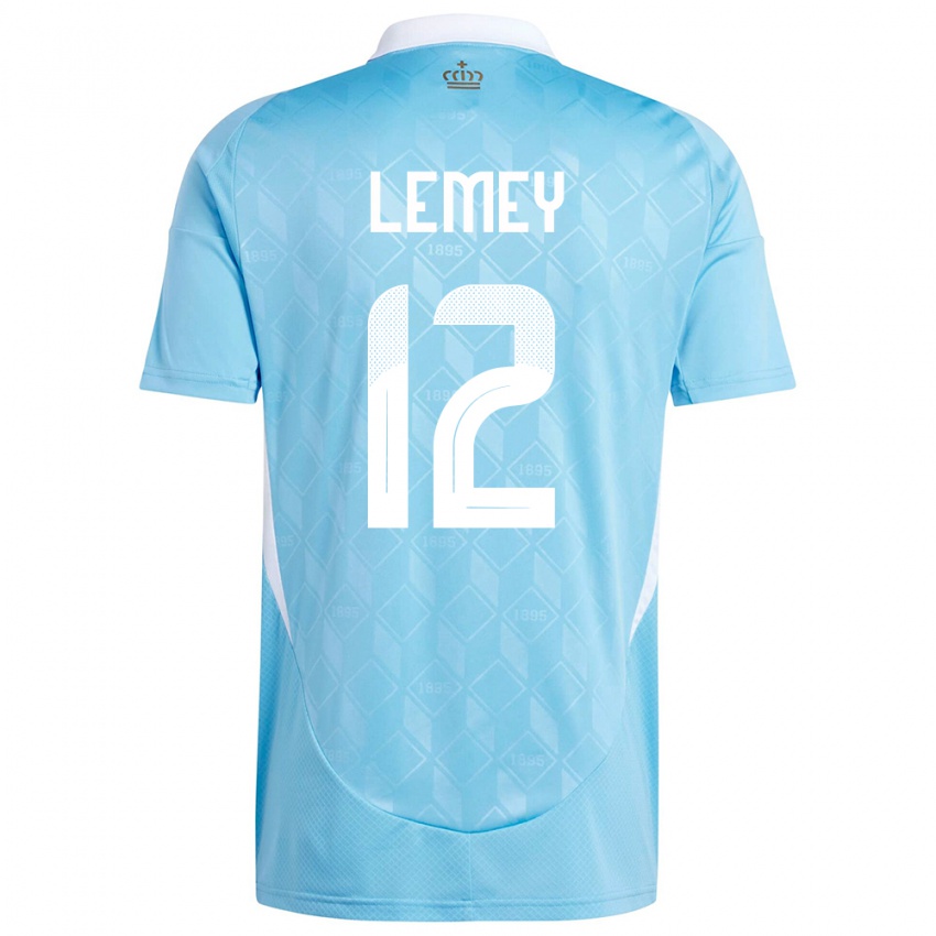 Hombre Camiseta Bélgica Diede Lemey #12 Azul 2ª Equipación 24-26 La Camisa