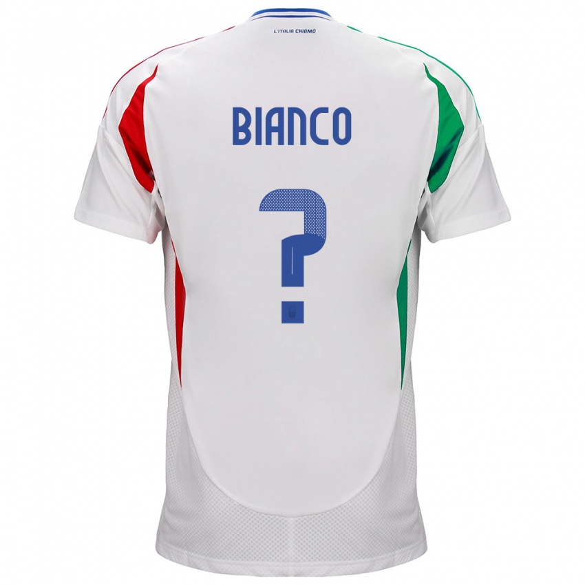 Hombre Camiseta Italia Alessandro Bianco #0 Blanco 2ª Equipación 24-26 La Camisa