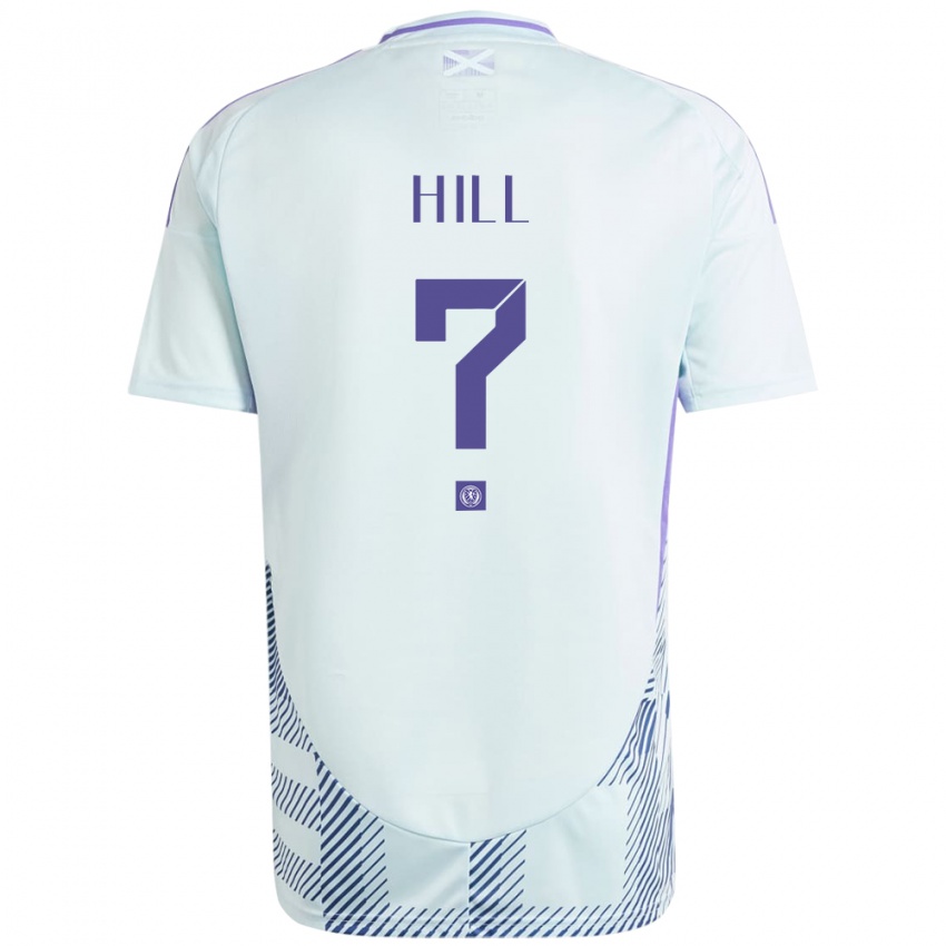 Hombre Camiseta Escocia Kathryn Hill #0 Azul Menta Claro 2ª Equipación 24-26 La Camisa