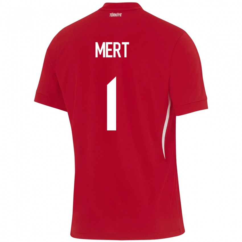Hombre Camiseta Turquía Mert Günok #1 Rojo 2ª Equipación 24-26 La Camisa