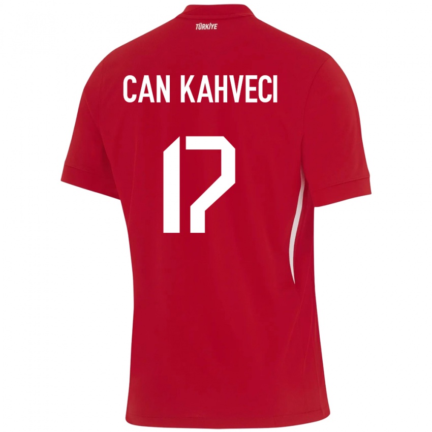 Hombre Camiseta Turquía İrfan Can Kahveci #17 Rojo 2ª Equipación 24-26 La Camisa