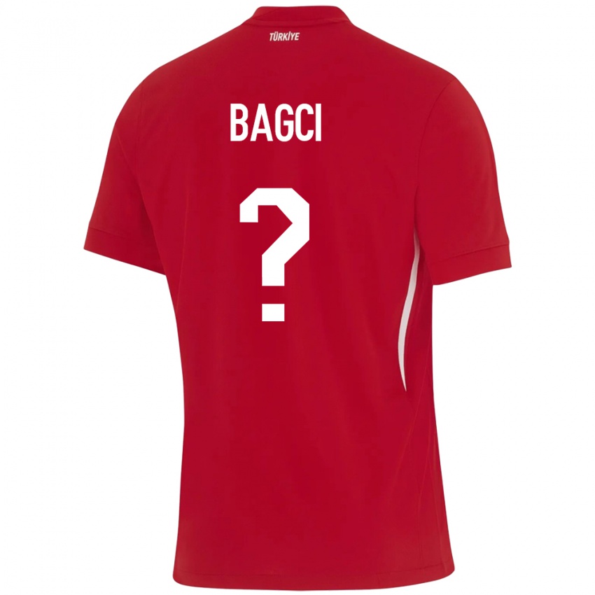 Hombre Camiseta Turquía Elyas Bagci #0 Rojo 2ª Equipación 24-26 La Camisa