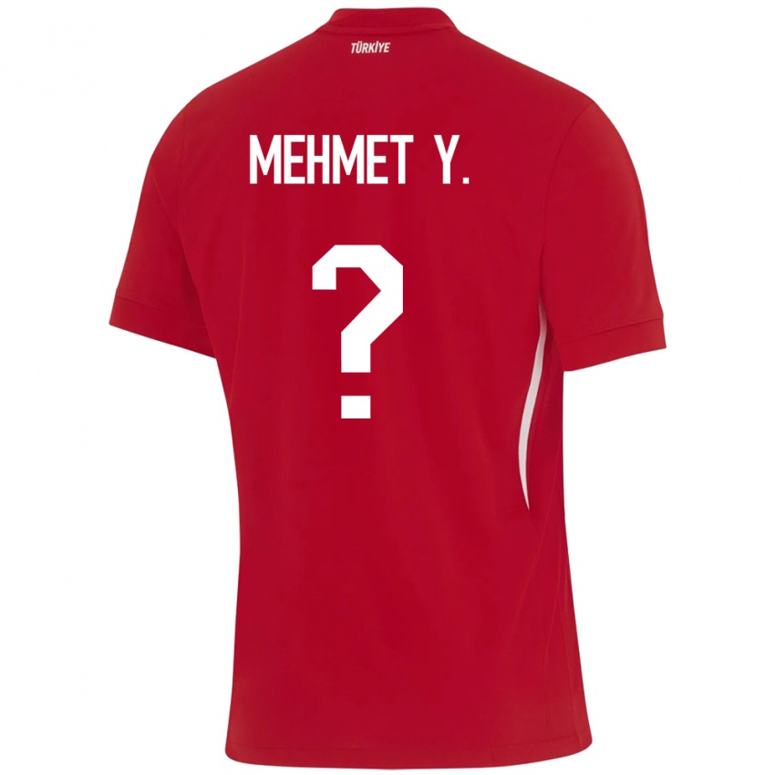 Hombre Camiseta Turquía Mehmet Yildirim #0 Rojo 2ª Equipación 24-26 La Camisa