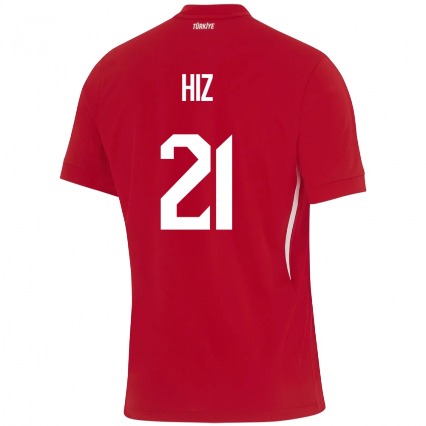 Hombre Camiseta Turquía Gülbin Hız #21 Rojo 2ª Equipación 24-26 La Camisa