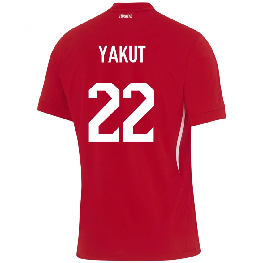 Hombre Camiseta Turquía Narin Yakut #22 Rojo 2ª Equipación 24-26 La Camisa