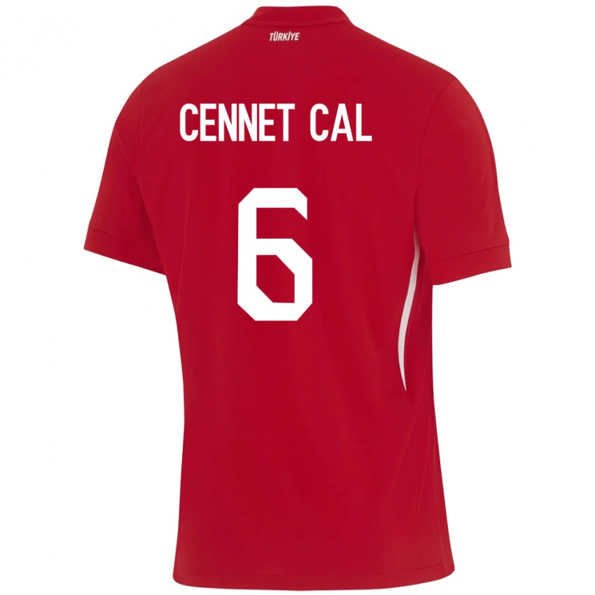 Hombre Camiseta Turquía Meryem Cennet Çal #6 Rojo 2ª Equipación 24-26 La Camisa