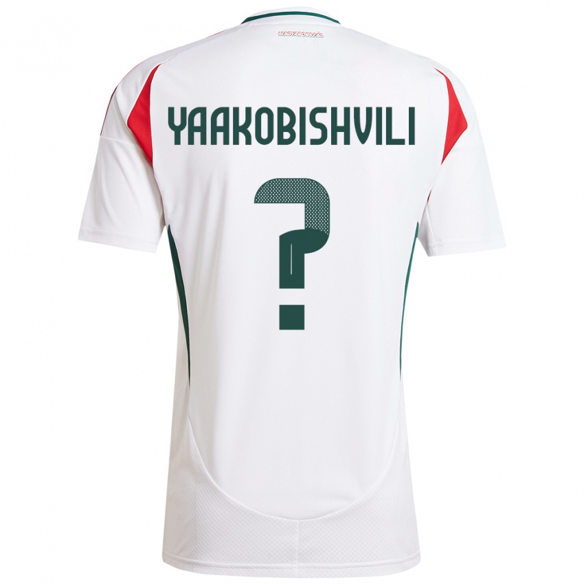 Hombre Camiseta Hungría Antal Yaakobishvili #0 Blanco 2ª Equipación 24-26 La Camisa